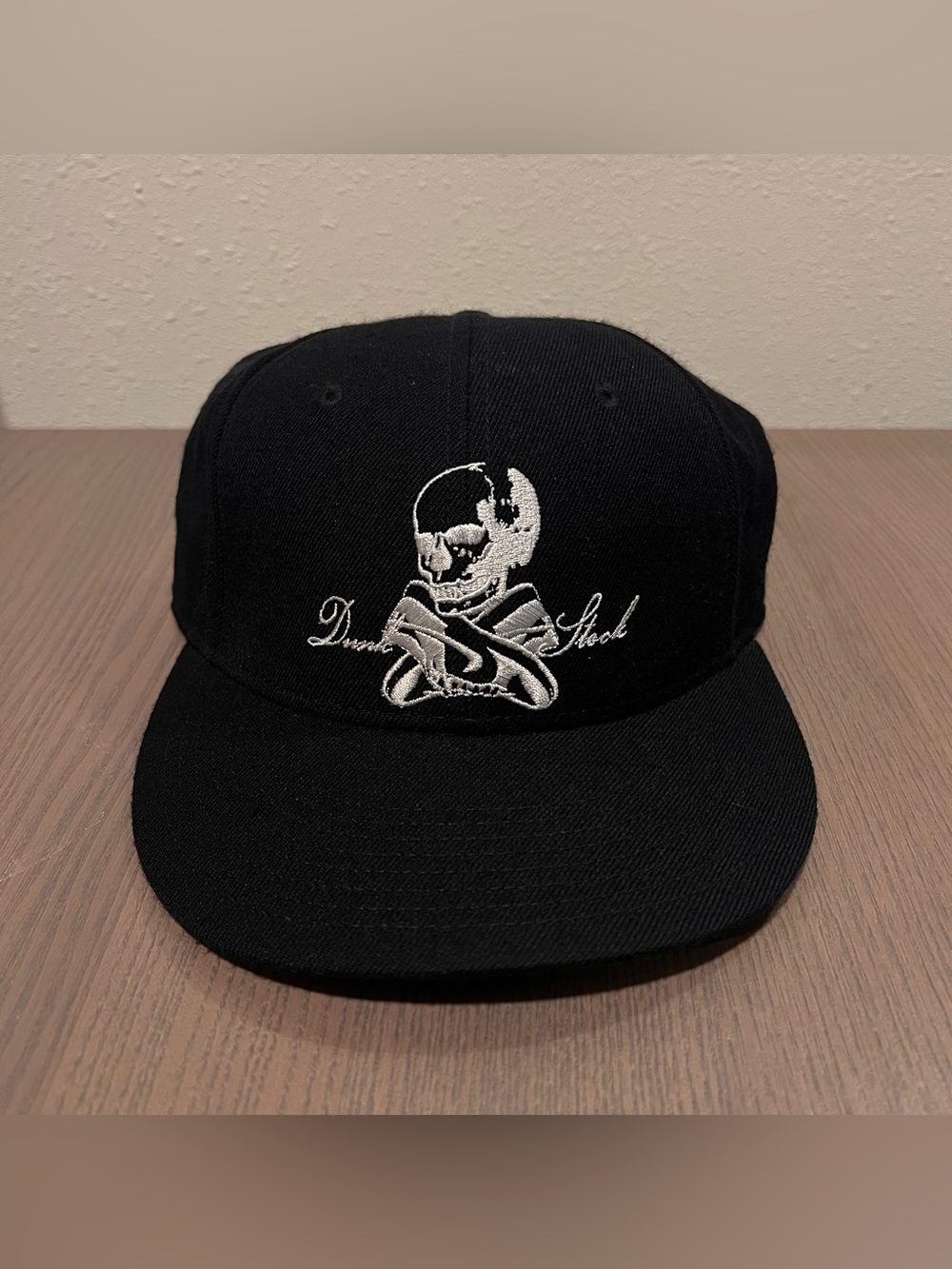 VINTAGE NIKE SB DUNK STOCK SKULL FITTED HAT 7 1/2 RARE SKATEBOARD HAT